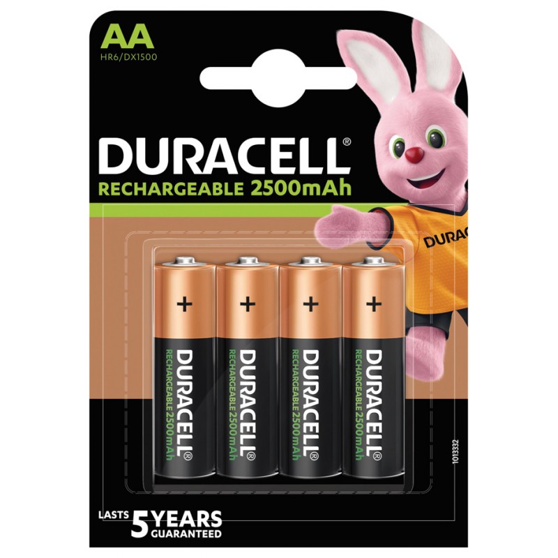 PILA RECARGABLE LR06 AA 2500MAH ULTRA DURACELL 4 PZ - Imagen 1