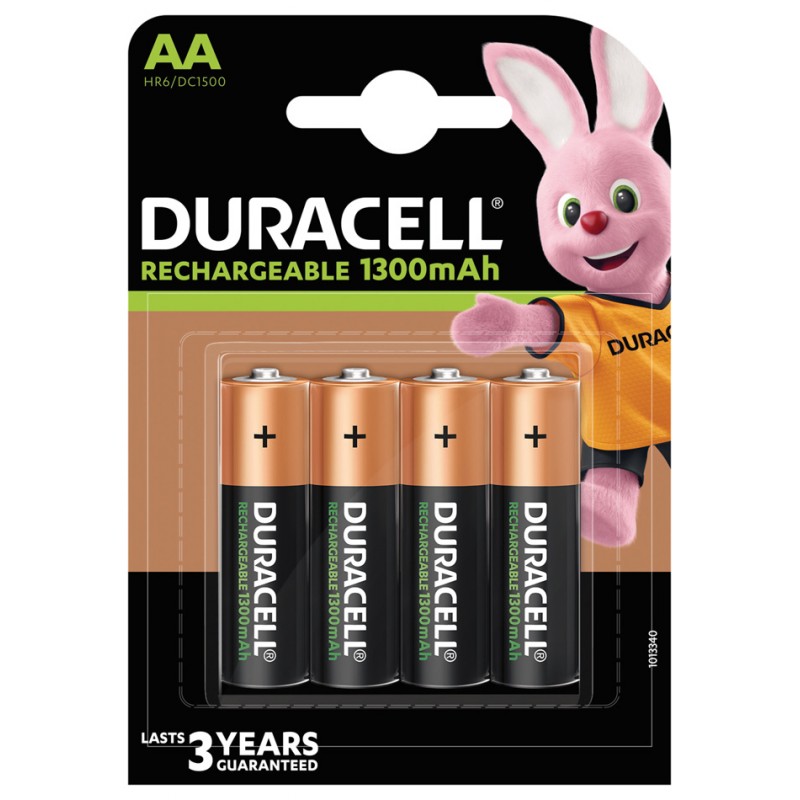 PILA RECARGABLE 1300MAH LR06 AA DURACELL PLUS 5000394039247 - Imagen 1
