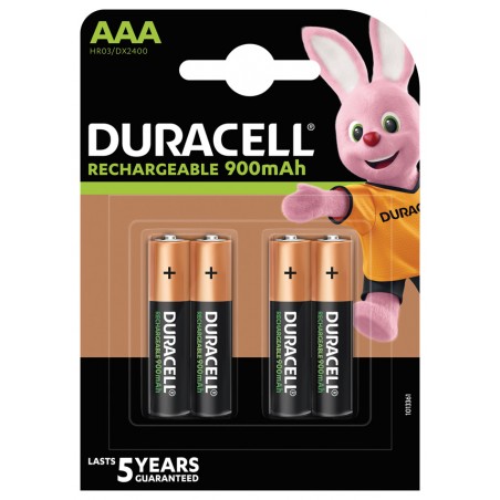 PILA RECARGABLE 900MAH LR03 AAA DURACELL ULTRA 5000394203822 - Imagen 1