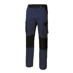 PANTALON TRABAJO T54 CON REFUERZO  65% POLI 35% ALG AZNV/NE - Imagen 1