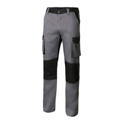 PANTALON TRABAJO T52 CON REFUERZO  65% POLI 35% ALG GR/NEG 1 - Imagen 1