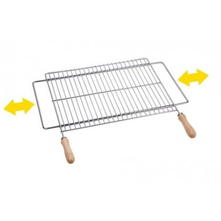 Parrilla barbacoa extensible a 80x40cm acero SAUVIC