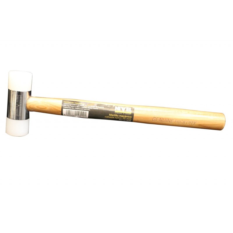 MARTILLO MECANICO 25 MM CABEZA NYLON NIVEL M/MAD NV127839