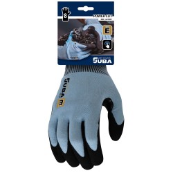 GUANTE ANTICORTE M08 TACTIL JUBA FIBRA K-ROCK®/NITRILO AZCEL
