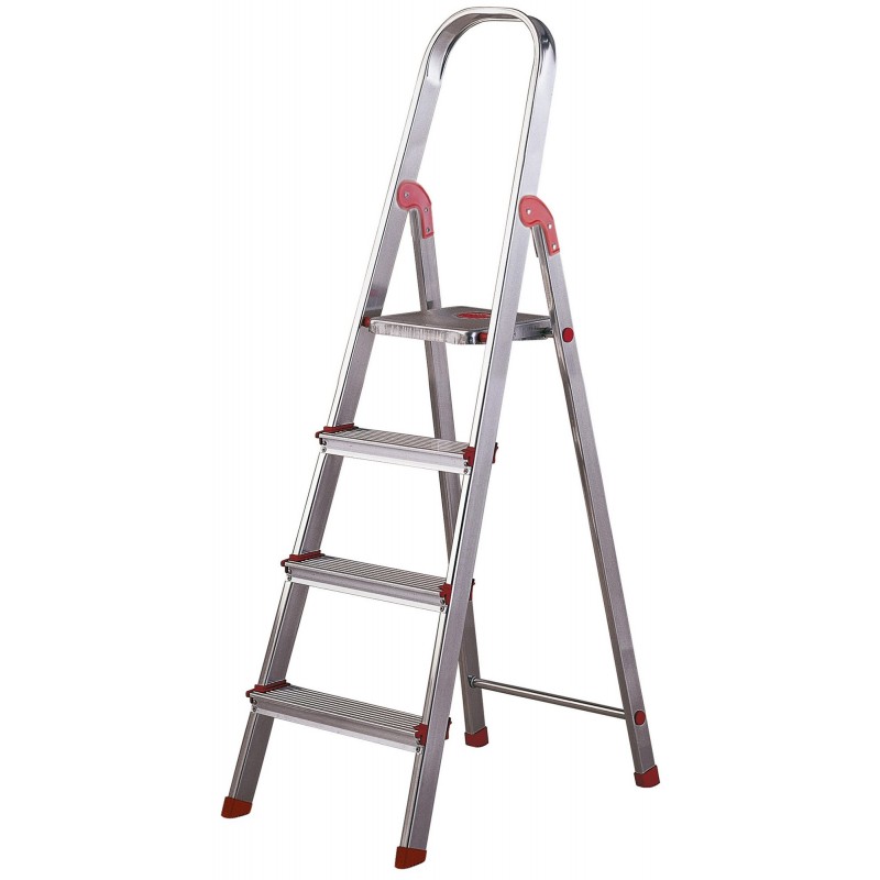 ESCALERA DOM 0,80MT TIJERA ROLSER ALU RO UNICA UNI002 - Imagen 1