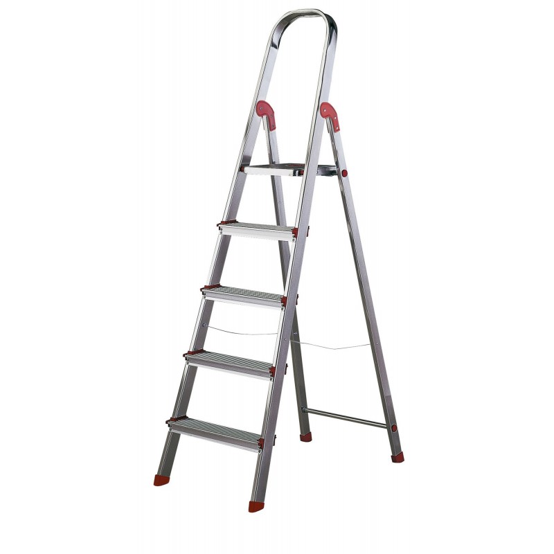 ESCALERA DOM 1,01MT TIJERA ROLSER ALU RO UNICA UNI003 - Imagen 1