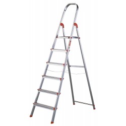 ESCALERA DOM 1,22MT TIJERA ROLSER ALU RO UNICA UNI004 - Imagen 1