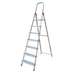 ESCALERA DOM 1,43MT TIJERA ROLSER ALU RO NORMA 220 NOR069 - Imagen 1