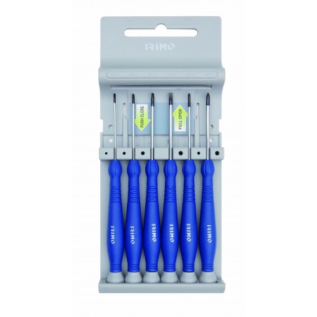 DESTORNILLADOR PRECISION AC AZUL NIQUELADO IRIMO 6 PZ - Imagen 1