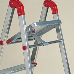 ESCALERA DOM 0,80MT TIJERA ROLSER ALU RO UNICA UNI002 - Imagen 1