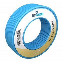 CABLE ELEC HILO FLEXIBLE H07V-K BRICABLE 1X2,5MM AZ 100 MT