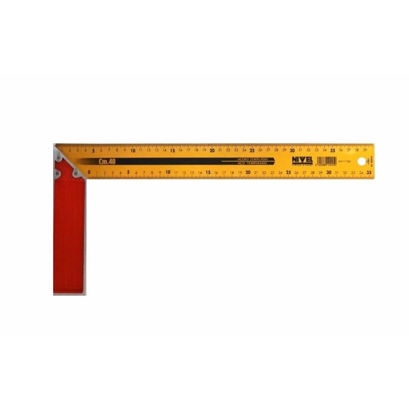 ESCUADRA MEDIC CARPINTERO 400MM ALU NIVE