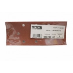 HOJA LIJA ORBITAL PERFOR. 093X230MM 2X120GR+2X80GR+1X40GR NI