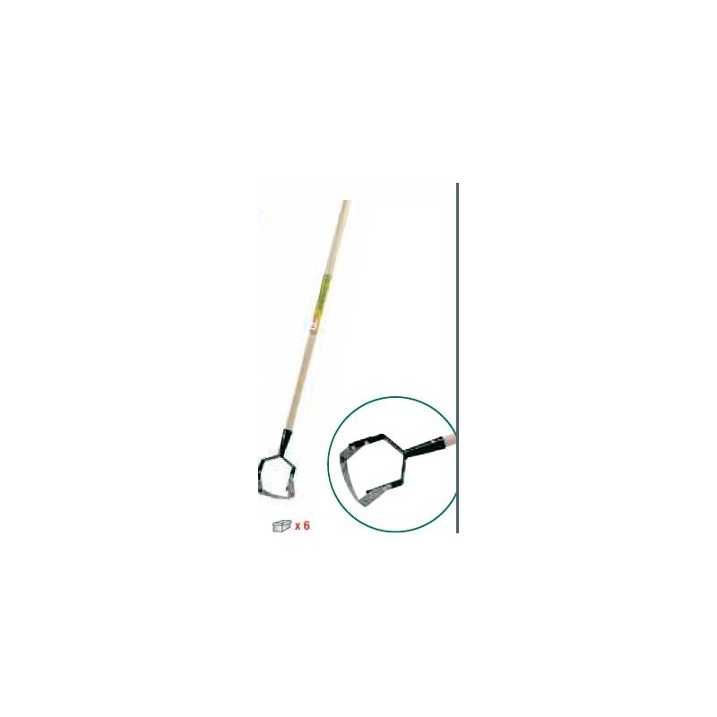 ESCARDADOR JARDIN INTERCAMBIABLE 120CM METAL/MADERA BI8023M BIKAIN