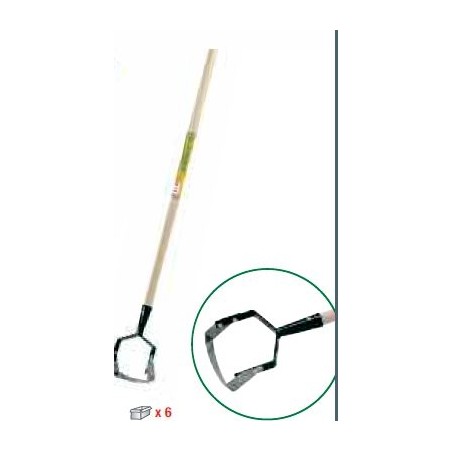ESCARDADOR JARDIN INTERCAMBIABLE 120CM METAL/MADERA BI8023M BIKAIN