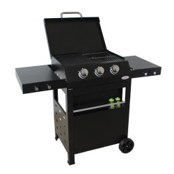 Barbacoa gas 3 quemadores acero IMOR
