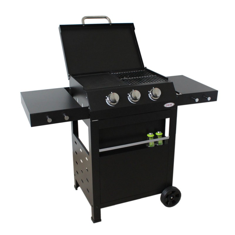 Barbacoa gas 3 quemadores acero IMOR Barbacoa gas 3 quemadores acero IMOR