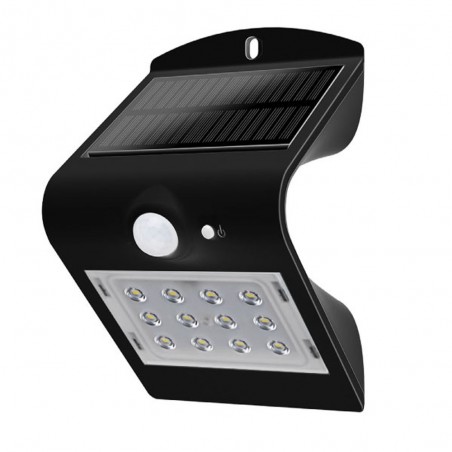 APLIQUE ILUMIN SOLAR 1,5W 220LM 4000K IP65 EXT. PAR POLIC NE - Imagen 1