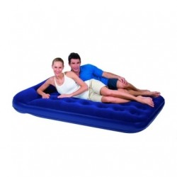 COLCHON INFLABLE CON BOMBA PIE INCORPORADA 191X137X22CM - Imagen 1