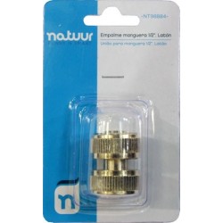 EMPALME MANGUERA 1/2" LATON - Imagen 1