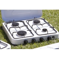 COCINA PORTATIL DE GAS 4 F 515X510X95MM 1,4/1,2/1,2/0,85 KW - Imagen 1