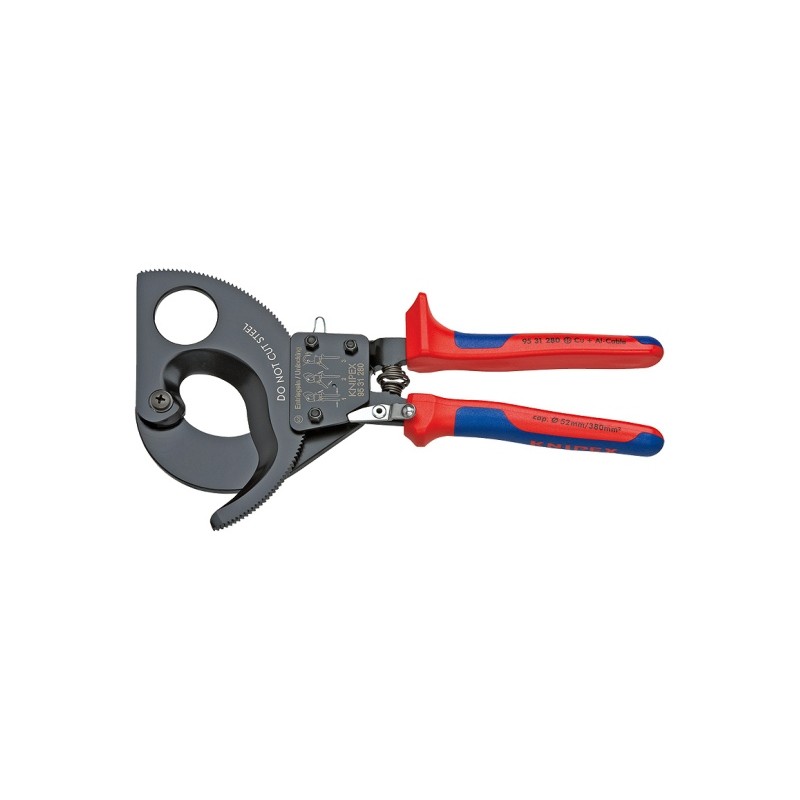 Alicate cortacables tipo carraca 280mm KNIPEX