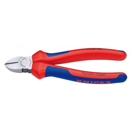 Alicate corte diagonal 160mm mango bimaterial KNIPEX
