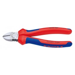 Alicate corte diagonal 180mm mango bimaterial KNIPEX