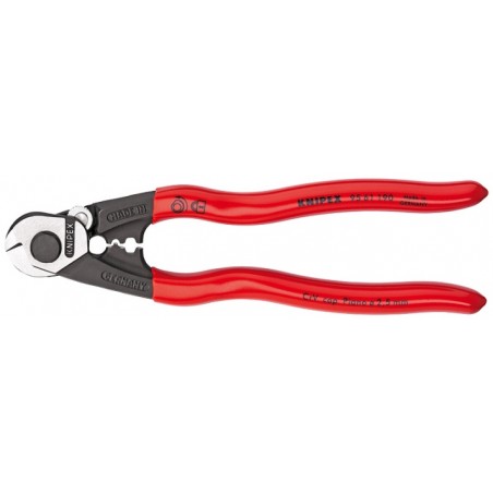 Alicate corta-cables cable trenzado 190mm KNIPEX