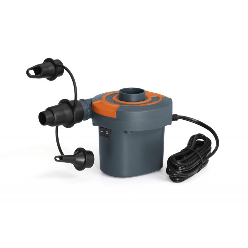 Inflador eléctrico camping 11x10x10cm 12v BESTWAY