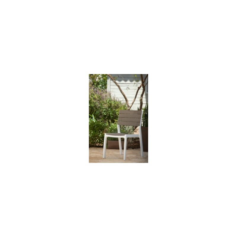 Silla jardín fija aluminio/madera CURVER
