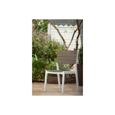 Silla jardín fija aluminio/madera CURVER