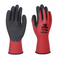 Guante mecanico latex rugoso rojo talla 8 M 3L - Imagen 1