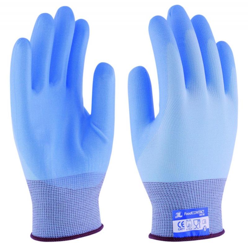 Guante alimentario talla 10 XL nitrilo alimentario azul 3L - Imagen 1