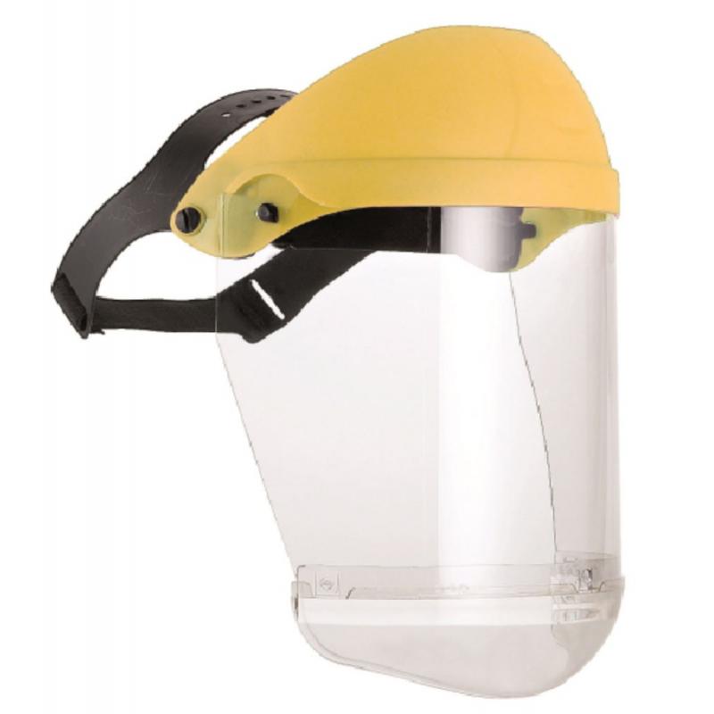 Proteccion facial flexible amarillo pvc - Imagen 1