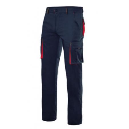 Pantalon trabajo talla 58 16% poliester 46% algodón 38% emet negro y rojo STRETCH - Imagen 1