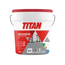 Pintura acrilica blanco mate fachadas 4L TITAN - Imagen 1
