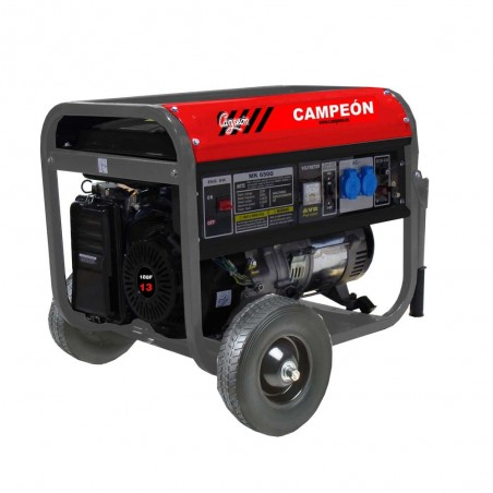 Generador gasolina 13cv 5,0kva monofase CAMPEÓN