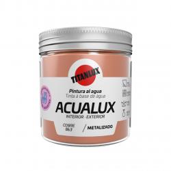 Pintura manualidades al agua 250ml acualux cobre TITANLUX - Imagen 1