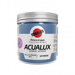 Pintura manualidades al agua 250ml acualux azul ultramar TITANLUX - Imagen 1