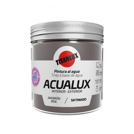 Pintura manualidades al agua 250ml acualux marrón TITANLUX - Imagen 1