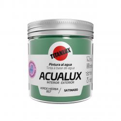 Pintura manualidades al agua 250ml acualux verde hierva TITANLUX - Imagen 1