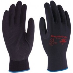 Guante mecanico nitrilo microflex talla 8 gris/negro 3L