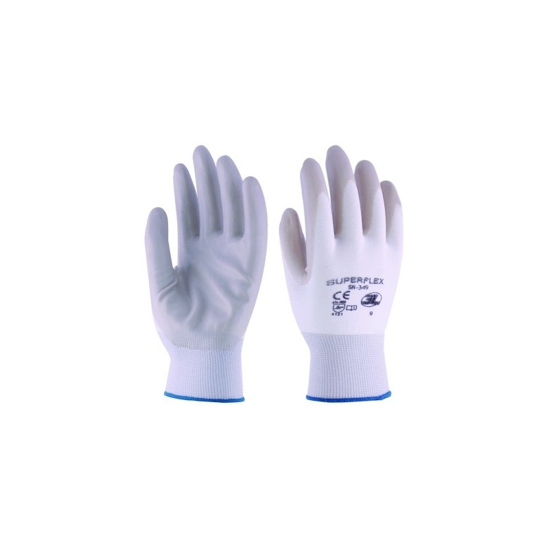 Guante mecanico nitrilo y nylon superflex talla 8 3L