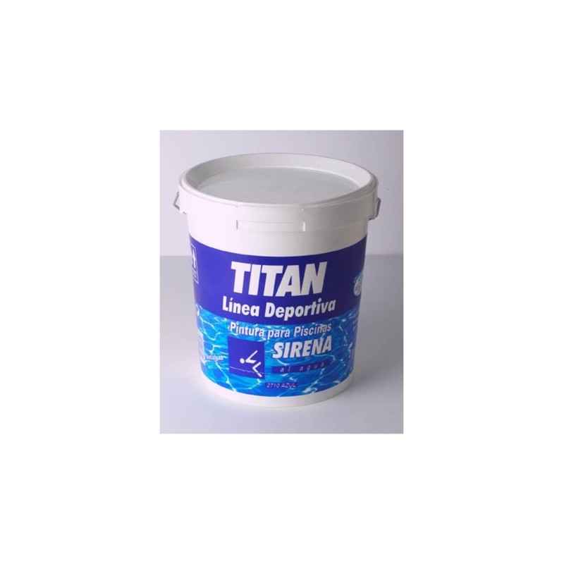 Pintura piscina al agua azul antideslizante TITAN