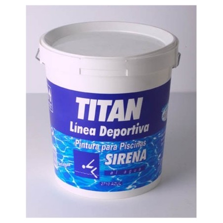 Pintura piscina al agua azul antideslizante TITAN