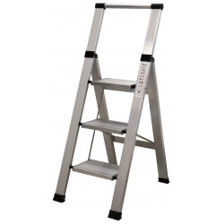 Escalera dom tijera 3 peldaños aluminio HOMELUX