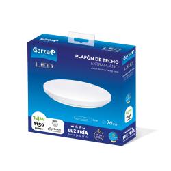 Plafon redondo 14w 30,6x30,6x33,8 cm 1150 lm 6500k diametro 26 cm - Imagen 1