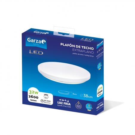 Plafon redondo 32w 45x45x48,8 cm 2600 lm 6500k diametro 38 cm - Imagen 1