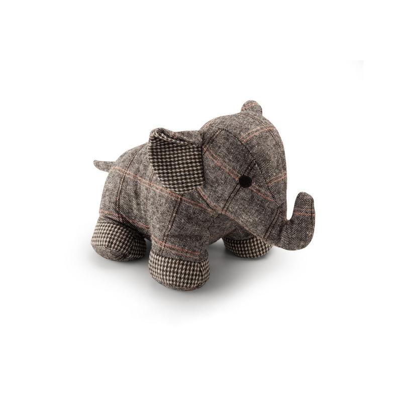 Tope puerta textil elefante gris INOFIX - Imagen 1